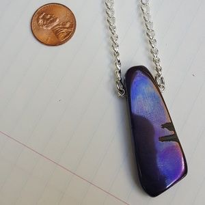 Purple iridescent necklace